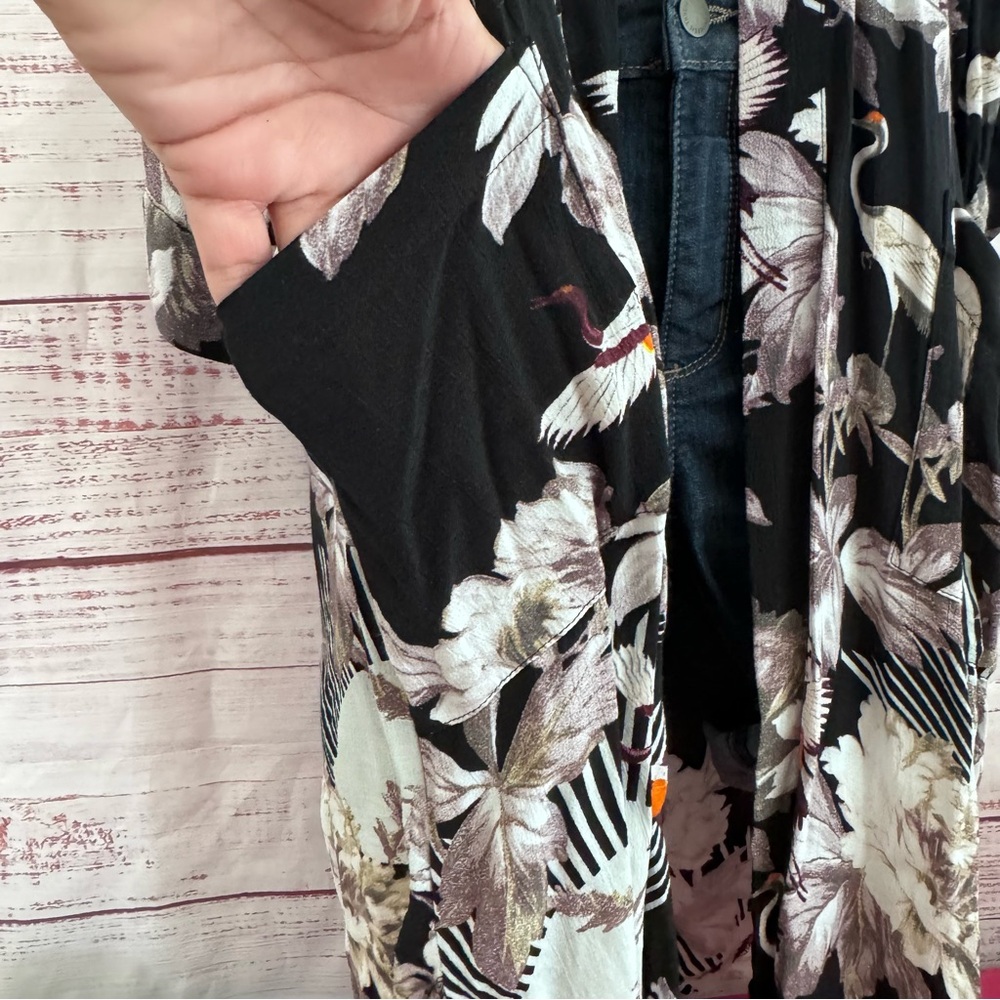 Top Shop Floral Kimono Jacket - Picture 8 of 10